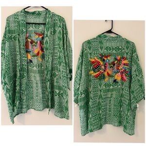 nwot parkmoda women s embroidered coverup